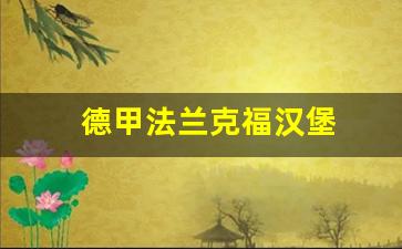 德甲法兰克福汉堡-法兰克福离汉堡有多远