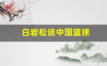 白岩松谈中国篮球-白岩松是哪个球队的球迷