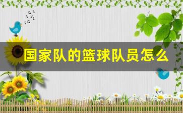 国家队的篮球队员怎么赚钱-国家队的篮球队员怎么赚钱的呢