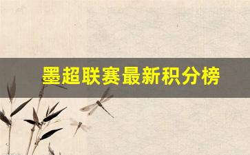 墨超联赛最新积分榜-墨超联赛赛制